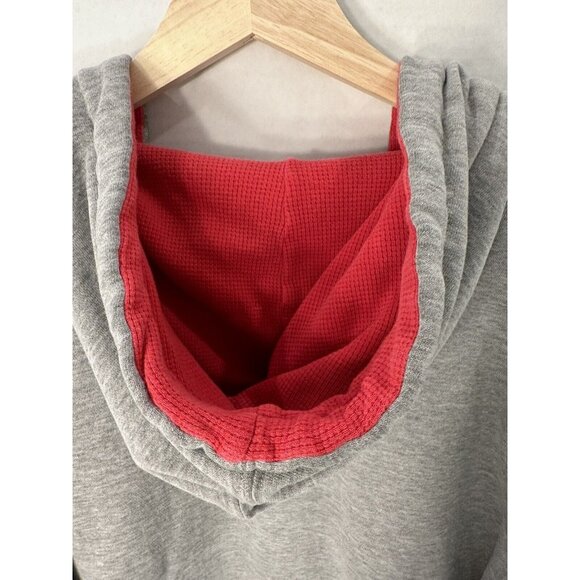 Y2K RED SOX  FULL ZIP HOODIE MAN L/G GENUINE MERCHANDISE G111 SPORTS GRAY SEWN - Picture 5 of 16